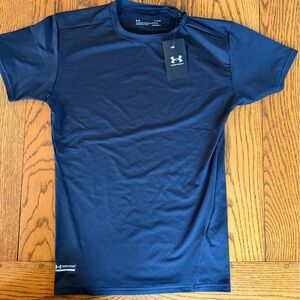 Under Armour Men's sz. Large Black Heat Gear Compression Short Sleeve Tee New